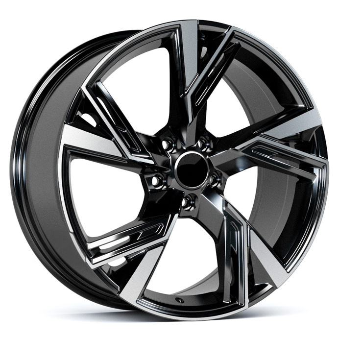 2W Wheels 343 8,5j-19 5*112 ET30 d66,6 Black Machined (BP)