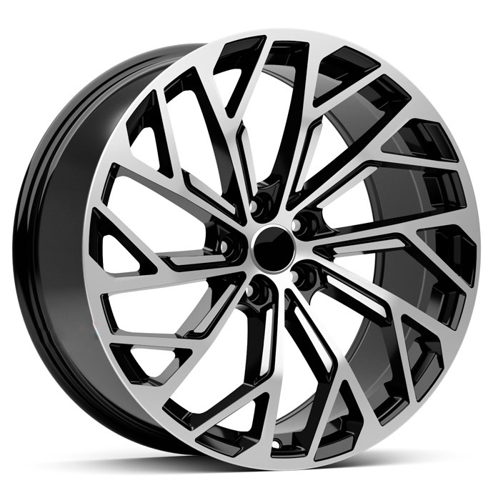 2W Wheels 349 8,5j-19 5*112 ET30 d66,6 Black Machined (BP)