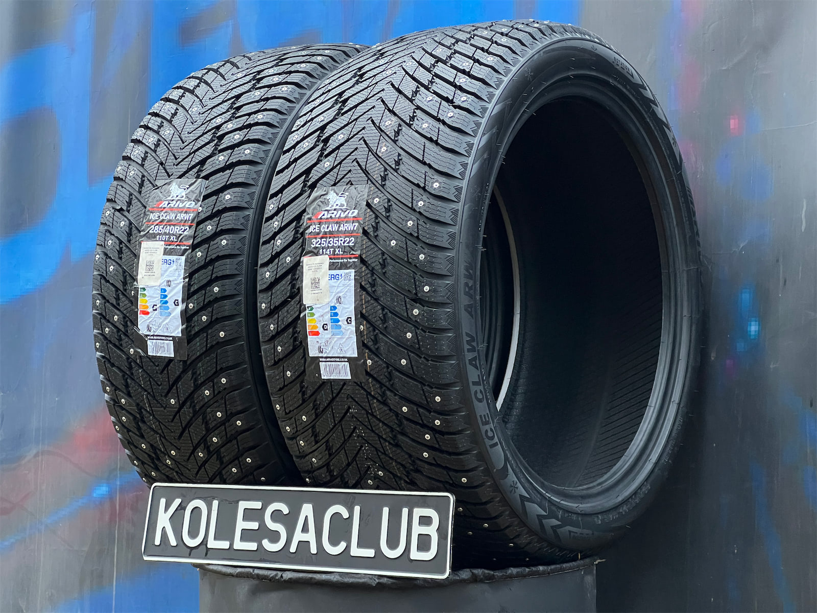 Комплект разноширокий Arivo Ice Claw ARW7 325/35 R22 и 285/40 R22