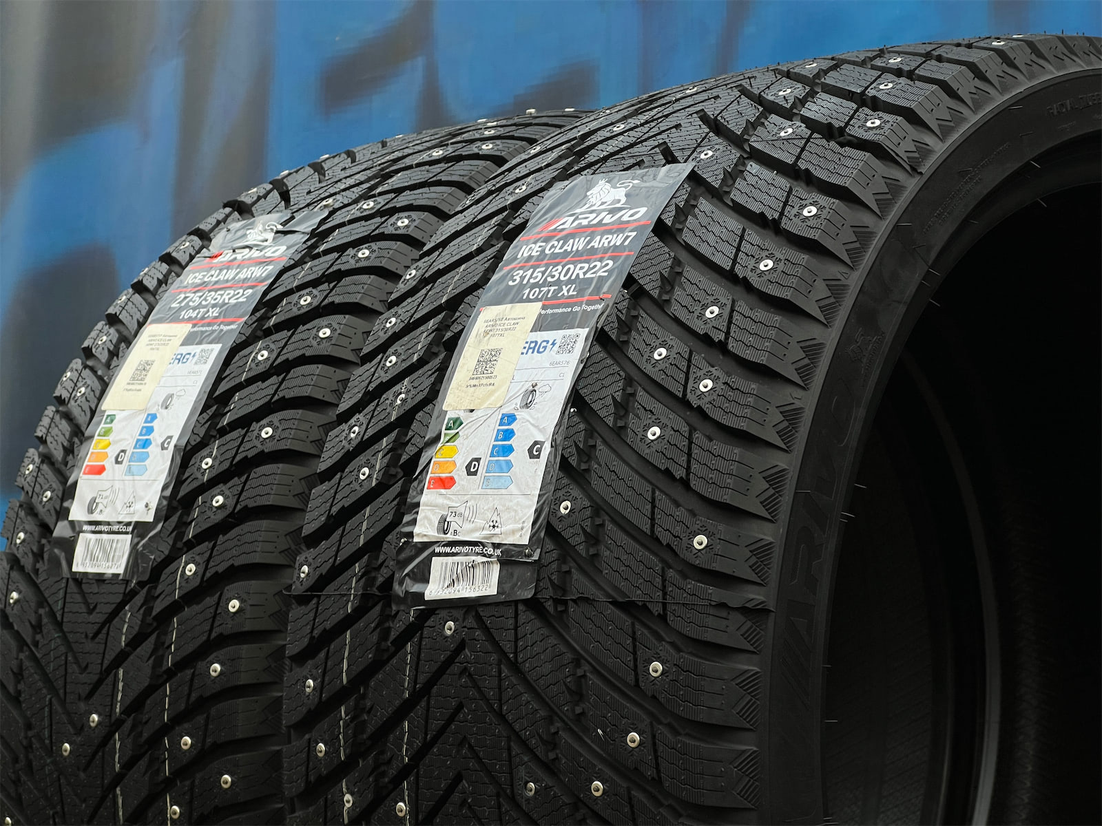 Комплект разноширокий Arivo Ice Claw ARW7 315/30 R22 и 275/35 R22