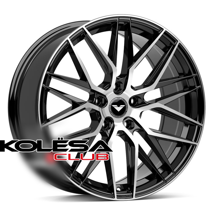 2W Wheels 510 VRST 8,5j-20 5*114,3 ET35 d67,1 Black Machined (BP)