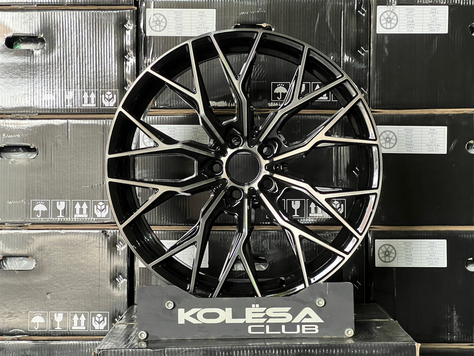 Комплект (4 шт) KC Wheels ZP7 8,5j-19 5*108 ET35 d73,1 BPC