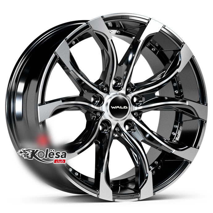 2W Wheels 600 WALD 10j-20 5*150 ET45 d110,2 Black Machined (BP)