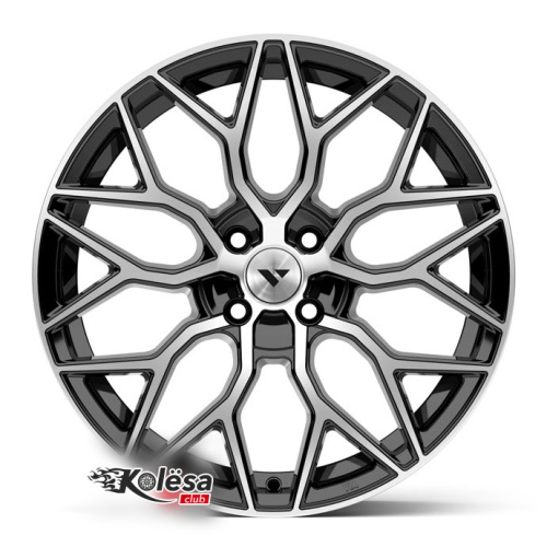 2W Wheels 611 HFT 7,5j-17 4*100 ET38 d73,1 Black Machined (BP)