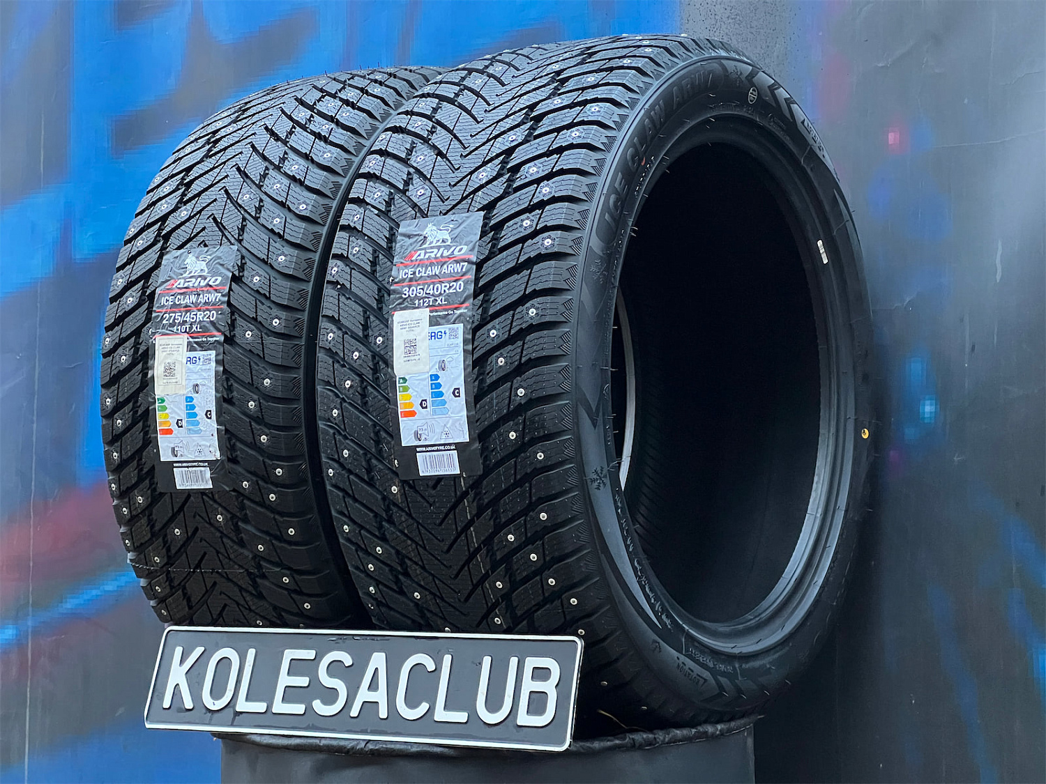 Комплект разноширокий Arivo Ice Claw ARW7 275/45 R20 и 305/40 R20