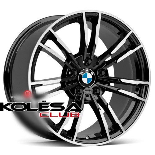 2W Wheels 706 9,5j-19 5*120 ET40 d72,6 Black Machined (BP)