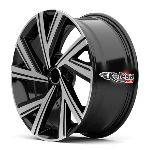 2W Wheels 360 7,5j-17 5*100 ET38 d57,1 Black Machined (BP)