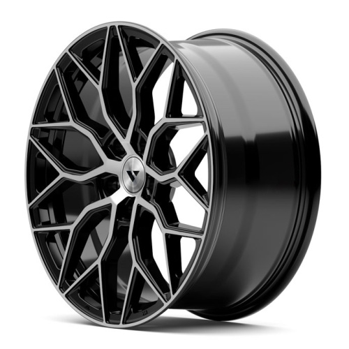 2W Wheels 611 HFT 7,5j-17 5*108 ET38 d63,4 Black Machined (BP)
