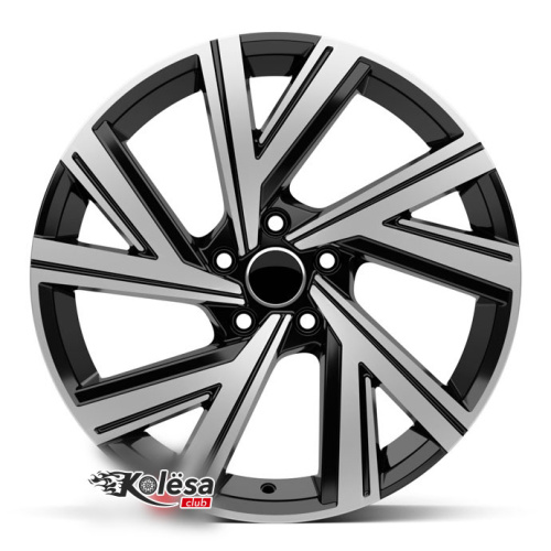2W Wheels 360 7,5j-17 5*100 ET38 d57,1 Black Machined (BP)