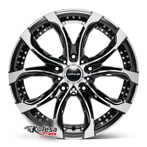 2W Wheels 600 WALD 10j-20 5*150 ET45 d110,2 Black Machined (BP)