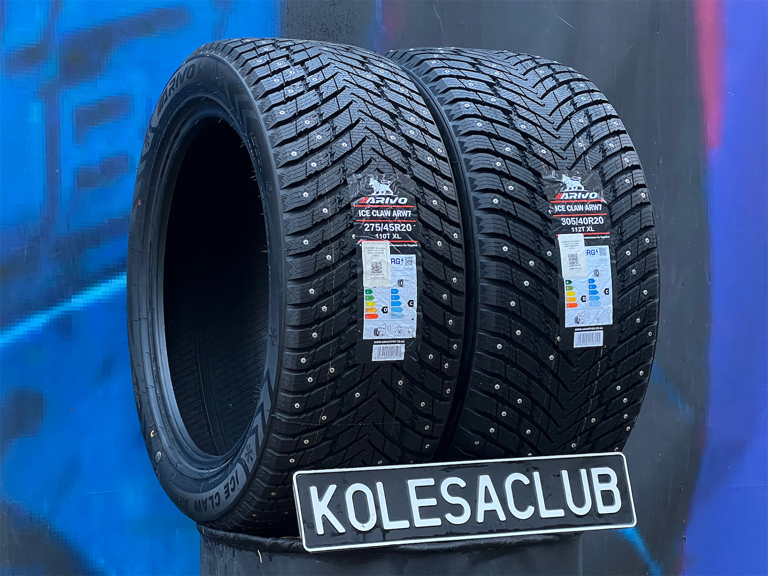 Комплект разноширокий Arivo Ice Claw ARW7 275/45 R20 и 305/40 R20