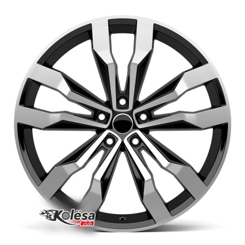 2W Wheels 351 9,5j-21 5*112 ET30 d66,6 Black Machined (BP)