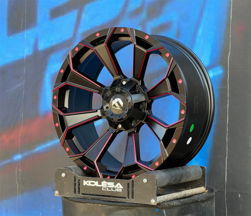 Комплект (4 шт) Fuel Design Assault 9j-20 6*139,7 ET18 d110,1 MBMW+RT