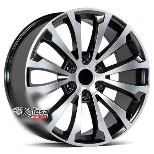 2W Wheels 337 8,5j-20 6*139,7 ET30 d106,1 Black Machined (BP)
