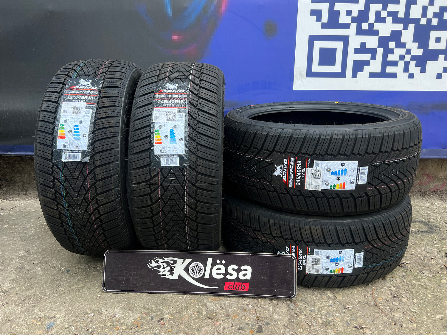 Комплект Arivo Winmaster ProX ARW3 225/45 R18 и 245/40 R18 H