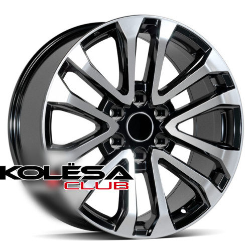 2W Wheels 339 8,5j-20 6*139,7 ET25 d106,1 Black Machined (BP)