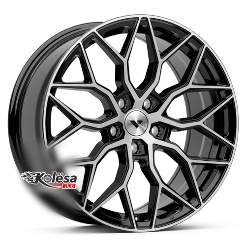 2W Wheels 611 HFT 7,5j-17 5*100 ET38 d57,1 Black Machined (BP)