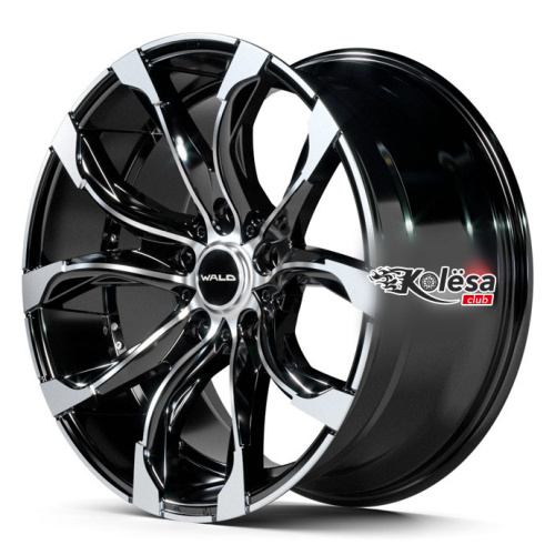 2W Wheels 600 WALD 10j-20 5*150 ET45 d110,2 Black Machined (BP)