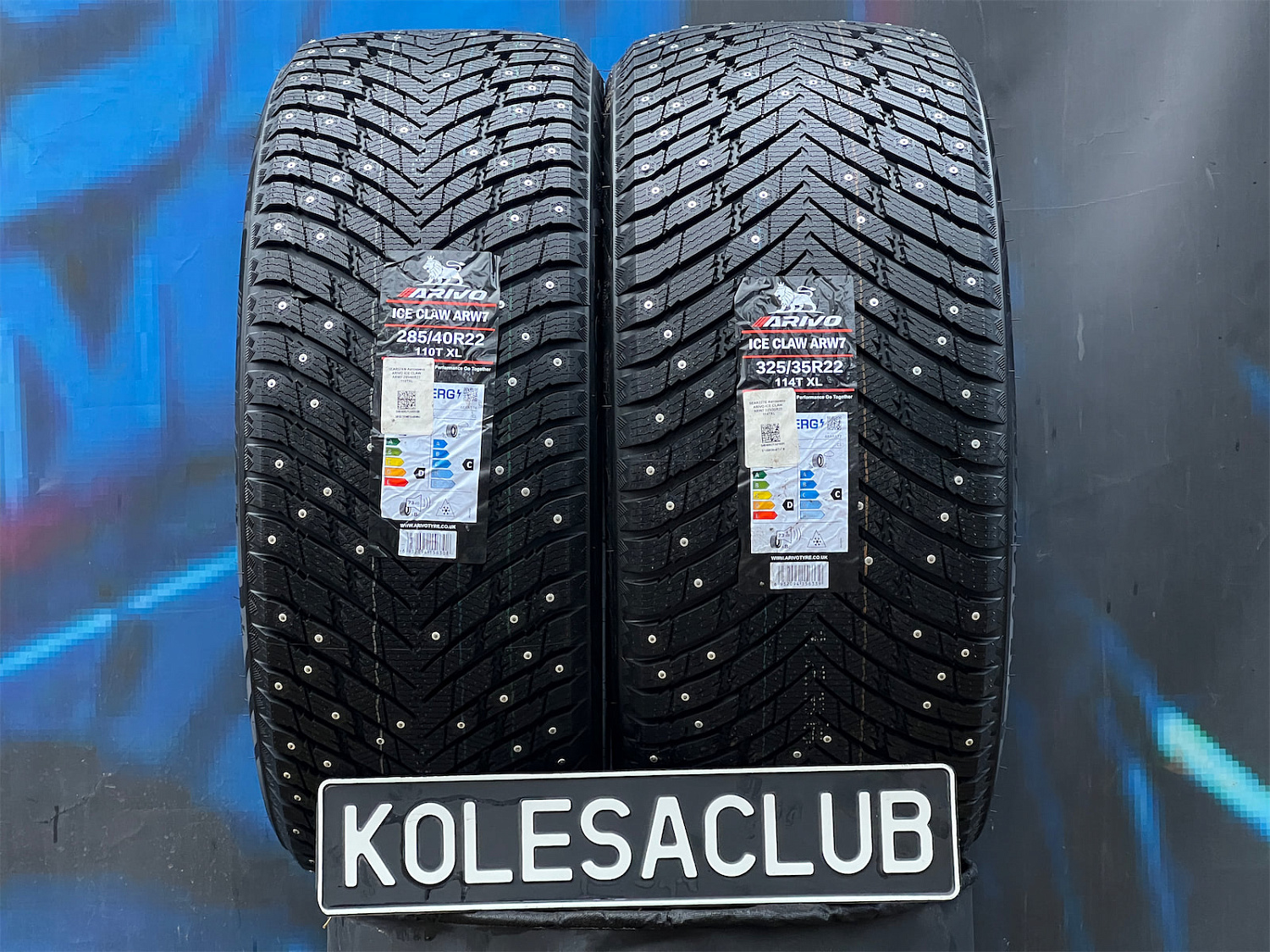 Комплект разноширокий Arivo Ice Claw ARW7 325/35 R22 и 285/40 R22