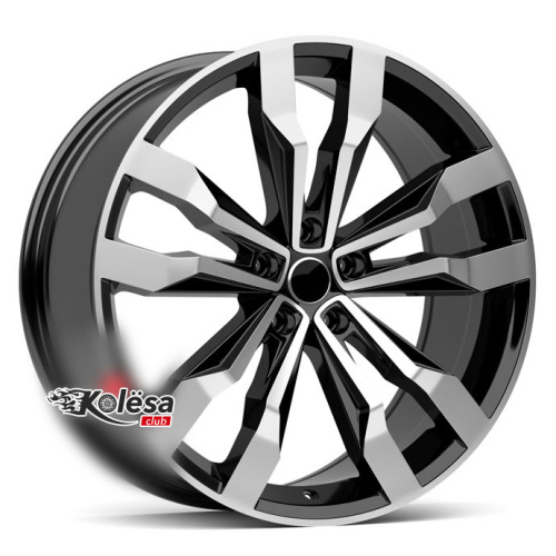 2W Wheels 351 9,5j-21 5*112 ET30 d66,6 Black Machined (BP)