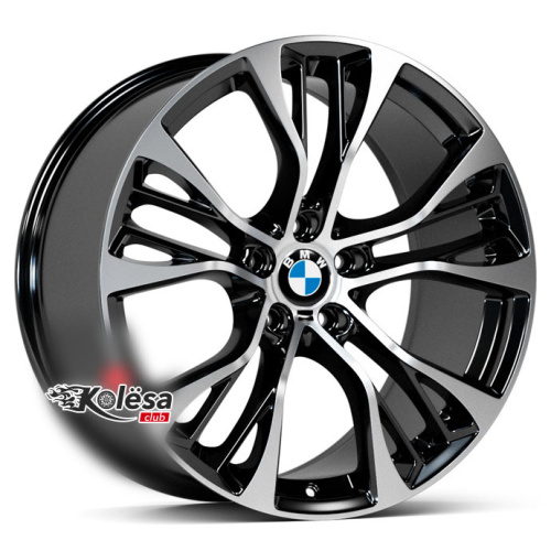 2W Wheels 599 10j-20 5*120 ET40 d74,1 Black Machined (BP)